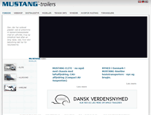 Tablet Screenshot of mustang-trailers.dk